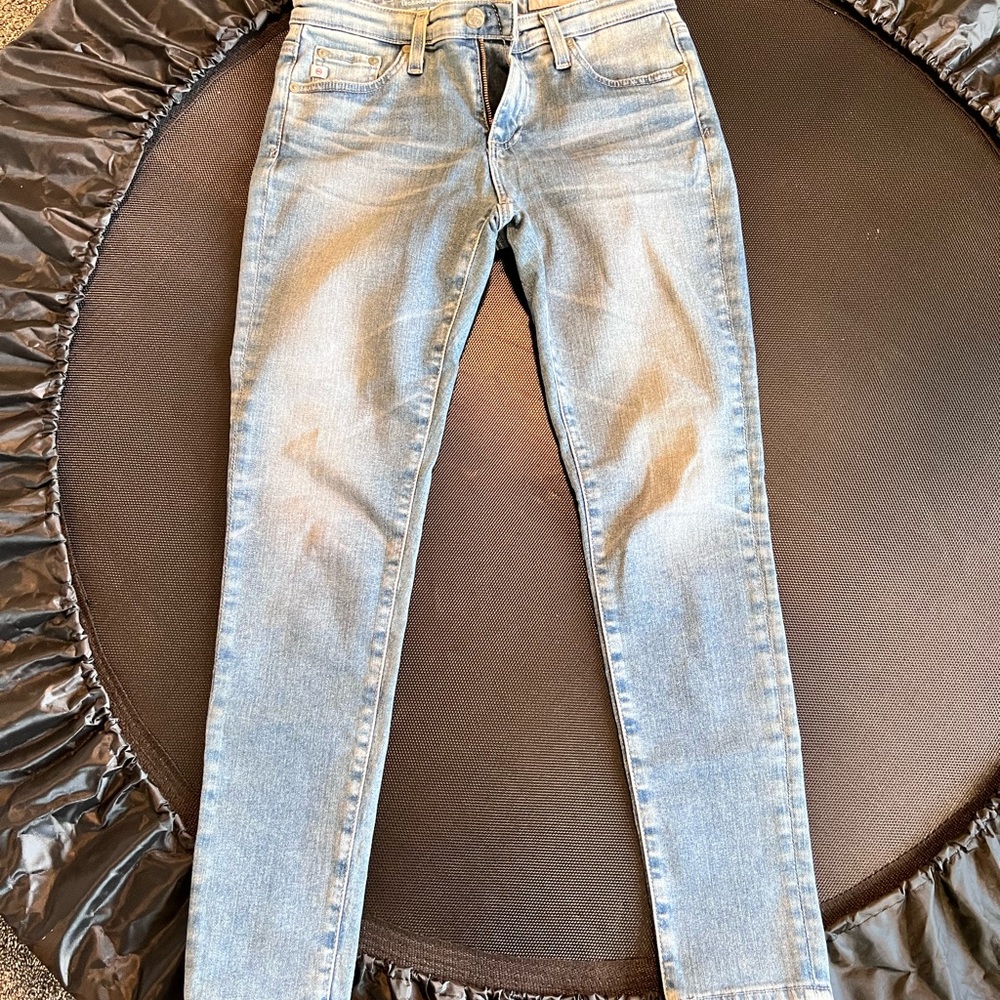 AG Adriano Goldschmied Faded Blue Skinny Jeans